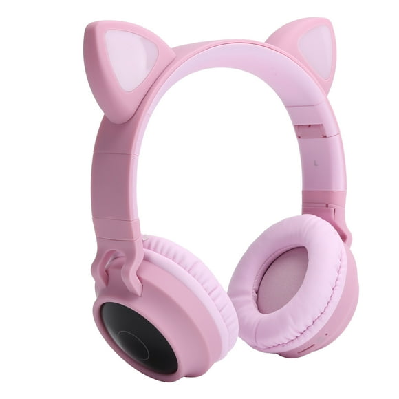 On Ear Headphone, Comfortable Wear  Headphone Compact with Microphone for Game for Music Pink