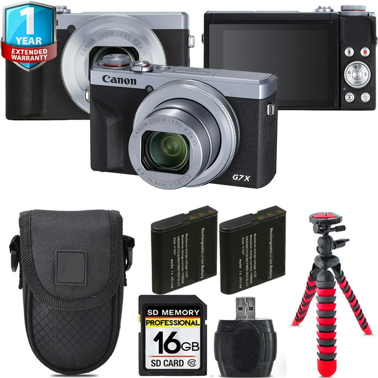 Canon PowerShot G7 X Mark III Digital Camera (Silver) + Canon PowerShot G7 X Mark III Digital Camera (Silver) +