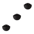 thumbnail image 2 of Youkk Easy To Install Double-layer Plastic Flowerpot For Walls Drainage Flower Pot Black 3Set, 2 of 6