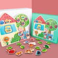 thumbnail image 3 of Gwong Juguete DIY Casa de mariposa de madera Puzzles Lacing String Game Education Niños Juguete Gwong 30005460, 3 of 7