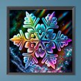 thumbnail image 2 of Pintura de diamante 5D DIY, taladro redondo completo, Kit de copos de nieve coloridos, decoración del hogar FLhrweasw Nuevo, 2 of 9