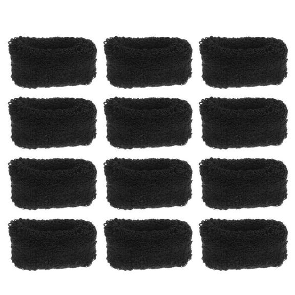 CTIRCHIU 12Pcs Black Stretch Hair Tie Thick Soft Hair Rope for Secure Ponytail and Fashionable Look