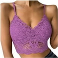 thumbnail image 2 of Lolmot Womens Sexy Lace Bralettes Adjustable Strap V Neck Everyday Underwear Bra, 2 of 5