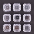 thumbnail image 3 of EeaseCA 20 Pcs 5g Refillable Empty DIY Cosmetic Pot Jars Diamond Shape Loose Powder Bottle for Cosmetic Glitter Powder Eye Shadow Powder (Transparent Color), 3 of 7