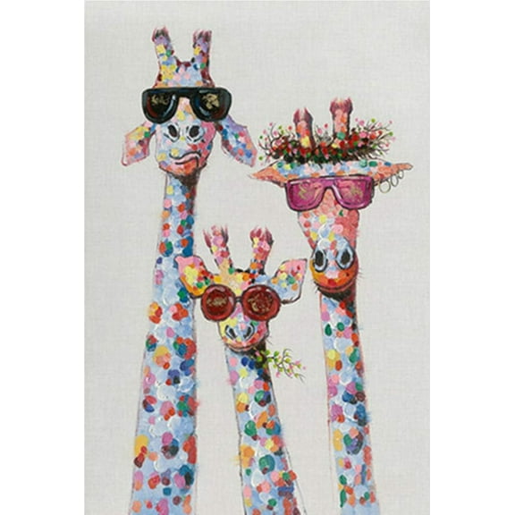 5D DIY Diamond Painting Set "Giraffe" Round Diamond Art Crafts for Adults, Suitable for Wall Decoration, Bedroom and Home Decoration