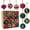 Multicolor-16pcs, variant on 16pcs Christmas Baubles Ornaments Set, Xmas Ball Decorations for Tree, Wine Red and Dark Green, Shatterproof Holiday Ornaments for Home Party, Multicolor