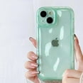 thumbnail image 6 of for iPhone 11 Case,Transparent Clear Candy Color 3D Meteorite Pattern Bumper Protective Case,Soft Silicone Shockproof Case for iPhone 11 6.1 inches - Green, 6 of 8