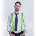 thumbnail image 2 of LINLIN LED Suspenders,Back Suspenders LED Light Suspenders Neon Stripe Light Up LED Suspenders Y Shape Suspenders Battery, 2 of 7