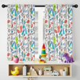 thumbnail image 5 of Blackout Kids Curtains,Colorful Sports Items Pattern Childrens Insulated Curtains Set Of 2,Bedroom Essentials,Toddler Room Decor 42"x54", 5 of 5