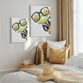 thumbnail image 2 of WFSposter Frog Painting Funny Animal with Glasses Canvas Art Framed Frog Picture Wall Decor for Bedroom Bathroom Gentleman Frog Poster, 2 of 7