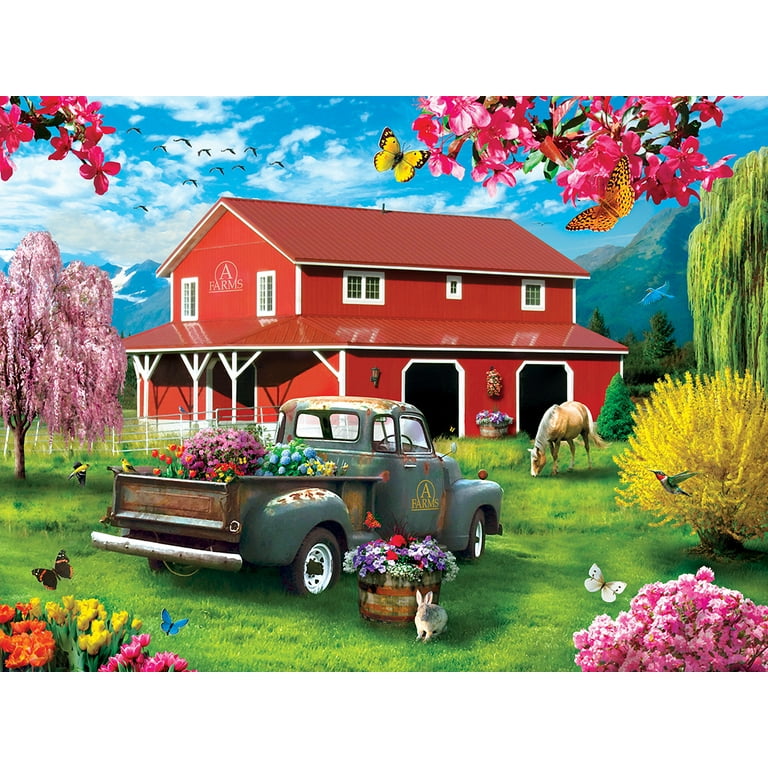 MasterPieces Memory Lane Farm's Alive 300 Piece EZ Grip Puzzle for