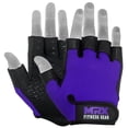 thumbnail image 2 of Weightlifting Gloves Palm Grip Half Finger Body Building Gym Glove for Exercise Training Fitness Workout Men's/Women's Purple Medium, 2 of 9