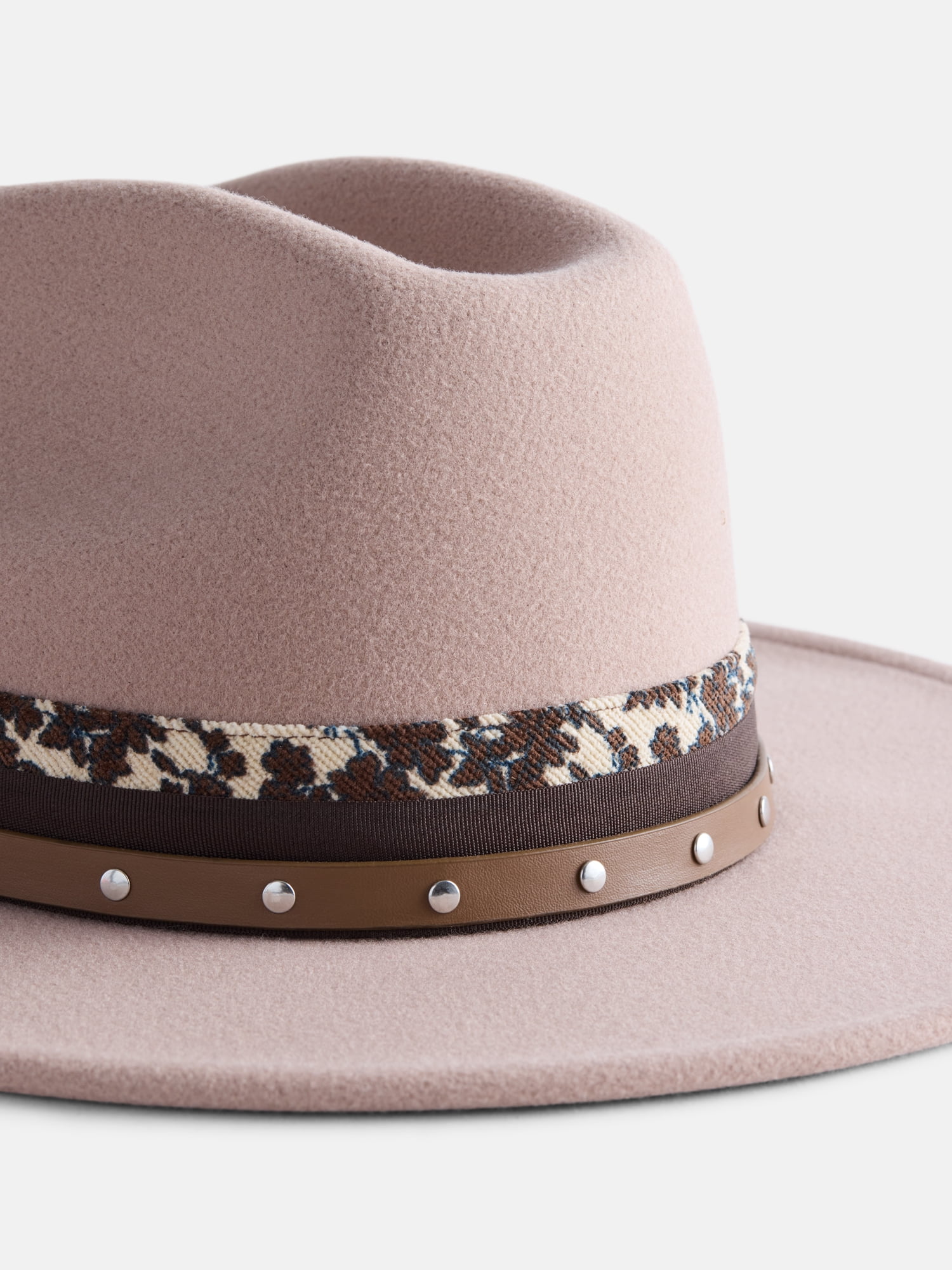 Scenario Women's Cattleman Fedora Hat, Deep Taupe