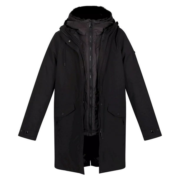 Regatta - Chaqueta Impermeable Giovanna Fletcher Collection Brentley para Mujer (Negro) Regatta UTRG8303_black