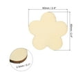 thumbnail image 2 of Uxcell 60mm Wooden Flowers, 50 Pack Unfinished Wood Flowers Blank Wooden Cutouts Ornaments Natural Wood Pieces, 2 of 5