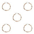 thumbnail image 1 of Guardoinrt Collier Déclaration Perles pour Femmes et Filles Ajout à la Mode et Polyvalent Café 5Set, 1 of 6