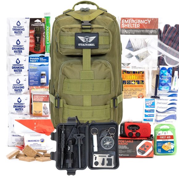 Kit de Supervivencia Stealth Angel 2 Personas 72 Horas Verde