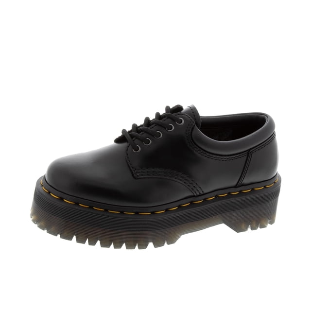 Zapatos Dr. Martens 8053 Quad Negro Pulido Liso 7 Mujer/6 Hombre