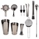 thumbnail image 1 of 11 unids/set coctelera conjunto barman Kit colador de cóctel artículos de bar de acero inoxidable para fiesta en casa rutenio negro, 1 of 5