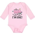 thumbnail image 3 of Inktastic First Birthday Unicorn Cat Girls Girls Long Sleeve Baby Bodysuit, 3 of 5