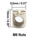 thumbnail image 3 of 50 pernos para muebles de acero al carbono galvanizado M6 con tuercas y Pl, 3 of 5