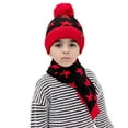 thumbnail image 1 of Seyurigaoka Autumn and winter thick knitted woolen hat and scarf 2-piece set, 1 of 8