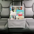 thumbnail image 6 of Car Seat Organizer Backseat Car Organizer with 12 Storages Compartments and 2 Metal Cup Holders,Storage Box for Front Back Passenger Between Behind Middle Seats for Truck Trunk Van,Gray, 6 of 15