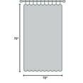 thumbnail image 3 of Light Gray Shower Curtains for Bathroom Natural Cotton Cloth Fabric Farmhouse Boho Shower Curtain 72"*72", 3 of 7