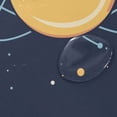thumbnail image 4 of Yayeee Shower Curtain with Hooks 72"x72" Waterproof Fabric Bathroom Hanging Decor, Orange Cat Planet, 4 of 5
