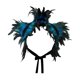 thumbnail image 2 of Capa de plumas artificiales, accesorio decorativo para el cuello, disfraz, bufanda de fiesta Azul, 2 of 9