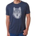 thumbnail image 1 of LA Pop Art Men's Premium Blend Word Art T-shirt - Wolf, 1 of 2