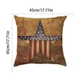 thumbnail image 3 of Beautynvta 4th of July Pillow Covers, 18x18 Inch, Vintage American Flag Stars Stripe Patriotic Throw Cushion Case for Independence Day, Memorial Day, 250th Anniversary Decor, 3 of 6
