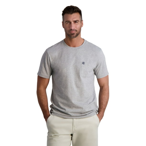 Chaps Men's Short Sleeve Slub Pocket Tee, Sizes XS-4XB - Walmart.com