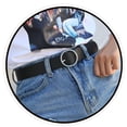 thumbnail image 5 of unbranded Women Casual Dress Belt Belt with Round Buckle For Dress and Jeans Accessories (Black), 5 of 8