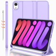 thumbnail image 1 of Funda iMieet para iPad mini 7/6 2024/2021 con soporte para lápices, color morado, 1 of 7