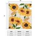 thumbnail image 6 of Vintage Sunflowers Mailbox Covers Standard Size Yellow Flower Magnetic Mail Cover Letter Post Box 21x18 in Mailwrap for Outside Garden Home Decor, 6 of 7