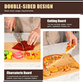 thumbnail image 3 of Charcuterie Board with Clear Lid, Travel Portable Cheese Board Charcuterie Boxes Cutting Boards for Kitchen, 3 of 6