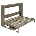thumbnail image 6 of Harper & Bright Designs Queen Size Wall Murphy Bed with Storage, Foldable Cabinet Bed with Vanity Desk, Center Mirror & 2 Side Drawers for Guest Room Office, Gray, 6 of 18
