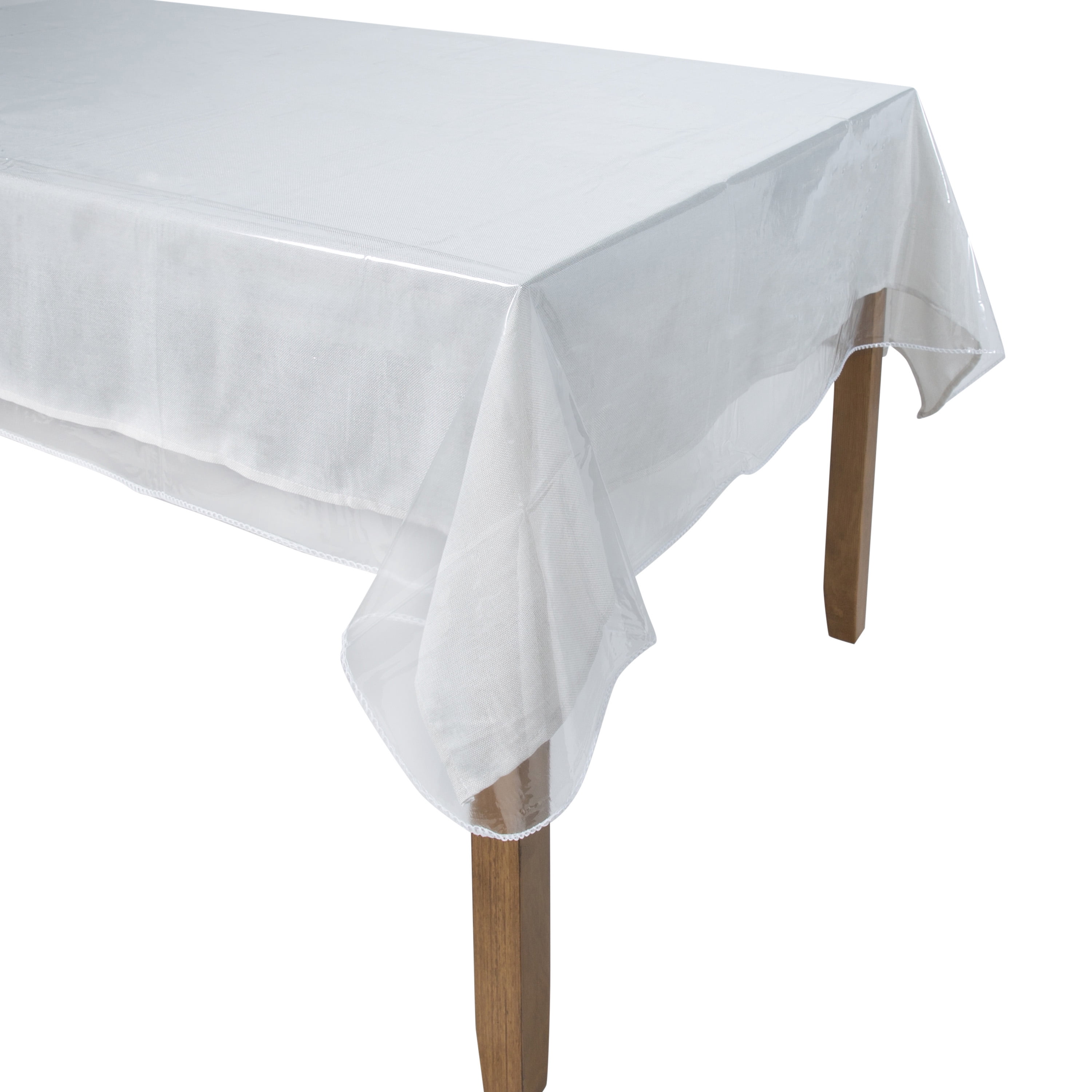 Home Details Oblong 60"x 108" Crystal Clear Tablecloth Protector