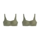 thumbnail image 2 of Sonducket Sujetadores sin costuras Sujetador Ropa interior Push Lady Intimates Free Soft Comfort Ventilación deportiva inalámbrica Matcha Green verde matcha 2Conjunto, 2 of 6