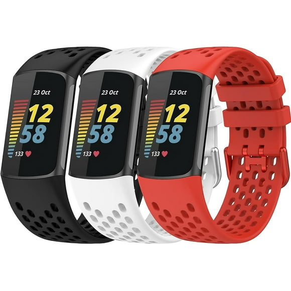 Sport Straps For Fitbit Charge 5 - Adjustable Silicone Replacement Watch Bands