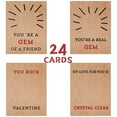 thumbnail image 7 of Valentines Day Gifts - 24 Pack Valentines Cards with Heart-Shape Crystals Gemstones for School Classroom Valentine Gift Exchange for Boys Girls Toddlers Funny Valentine's Toys Party Favor, 7 of 7