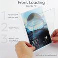 thumbnail image 3 of Mantello 5x7 Inch Front Loading Picture Frames - Clear - Art Wall Hanging Table Desk - Family Gallery Multi Photo Frame - 12 Pack, 3 of 5