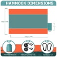 thumbnail image 2 of Hamaca portátil para acampar PUPTILY, ligera, doble, naranja, 2 of 7