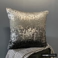 thumbnail image 5 of Decorative Pillow Covers, Decorative Silver Grey Pillow Covers For Couch 16x16 inch (40x40 cm), Silk Toss Pillow Covers, Ombre, Modern Designer Pillowcases - Knight Of Soul, 5 of 12