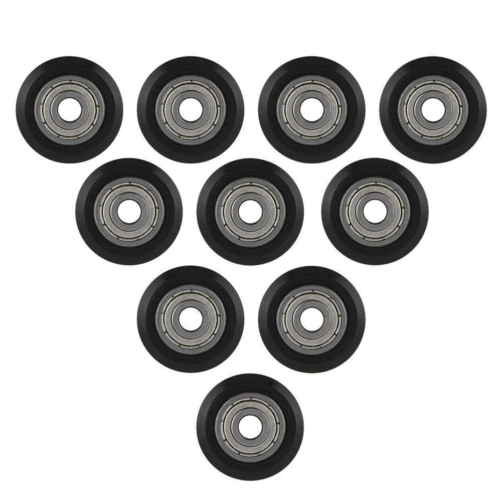 10 poleas de rueda CNC POM con rodamientos de 5 mm de diámetro para ...