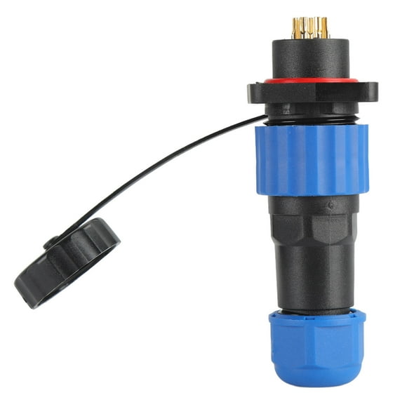 Conector de enchufe de aviación, enchufe impermeable IP68 Conector de alimentación cuadrado Conector de alimentación impermeable Parte superior de la línea