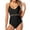 Black, variant on USSUMA Beach Vacation Clothes for Women Solid Color One Piece Swimsuit Bathing Suit Hollow out Mesh Lightweight Womens Fashion for Casual Black Tax Free Weekend