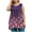 Pink, variant on Women Tank Tops Sleeveless Tops Fashion Women Round Neck Printing Oversized Sleeveless T-shirt Loose Tank Blouse Wine XXXL