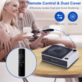 thumbnail image 4 of AMERTEER Lecteur Cd Portable Haut-Parleurs Bluetooth Sans Fil Radio FM Lecteur d'Album de Musique Machine Cd pour la Maison Répétiteur AB Anglais, 4 of 8